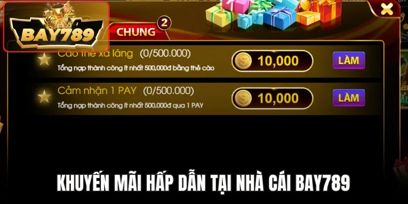 Trang chủ 7 Khuyến mãi hấp dẫn tại nhà cái Bay789