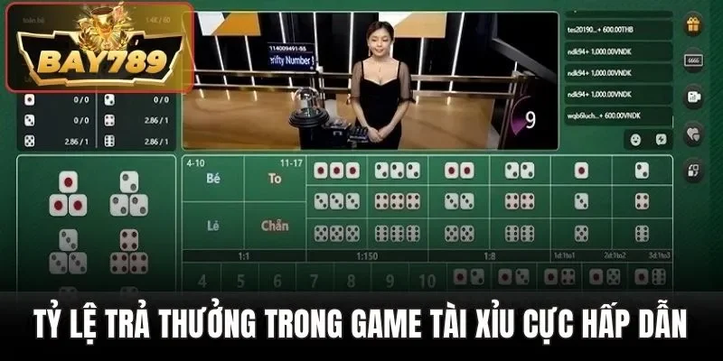 Tỷ lệ trả thưởng trong game Tài Xỉu cực hấp dẫn